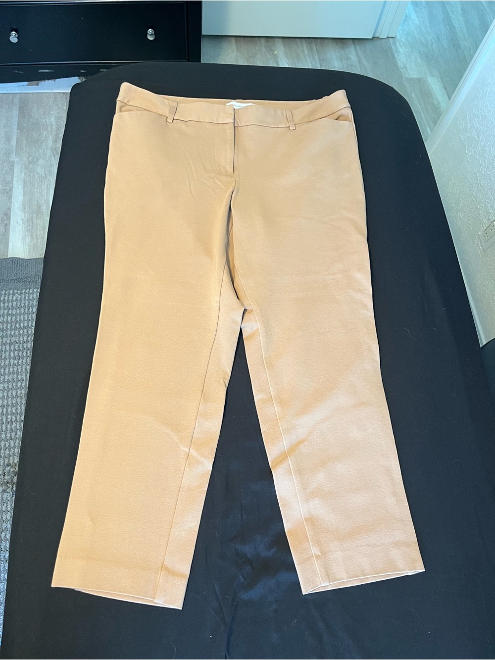 Liz Claiborne Straight Leg Ankle Pants in Camel